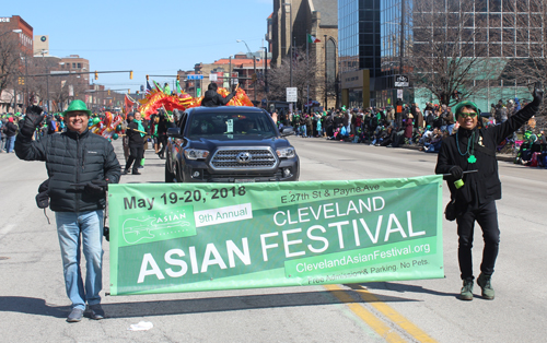 Cleveland Asian Festival at the 2018 St Patrick's Day Parade in Cleveland